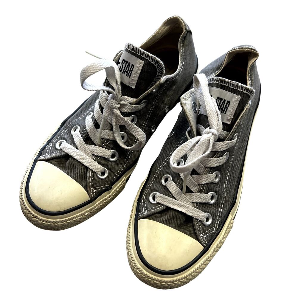 Converse All Star Gray Low Top Sneakers Size Women's 7 Men's 9